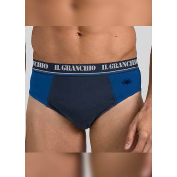 GRANCHIO - 3 PEZZI SLIP UOMO COD. GS1307- COLORI ASSORTITI