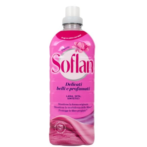 SOFLAN DETERSIVO LIQUIDO CLASSIC PER LANA, SETA, SINTETICI - 900 ML