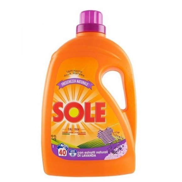 Sole Lavatrice Freschezza Naturale Lavanda 40 Misurini 2 Lt