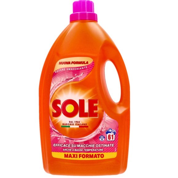 SOLE DETERSIVO LAVATRICE 61 LAVAGGI SMACCHIANTE
