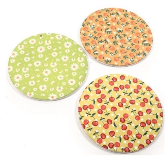 SOTTOPENTOLA IN CERAMICA - DECORI ASSORTITI