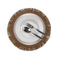 SOTTOPIATTO FRANGE - MARRONE CHIARO