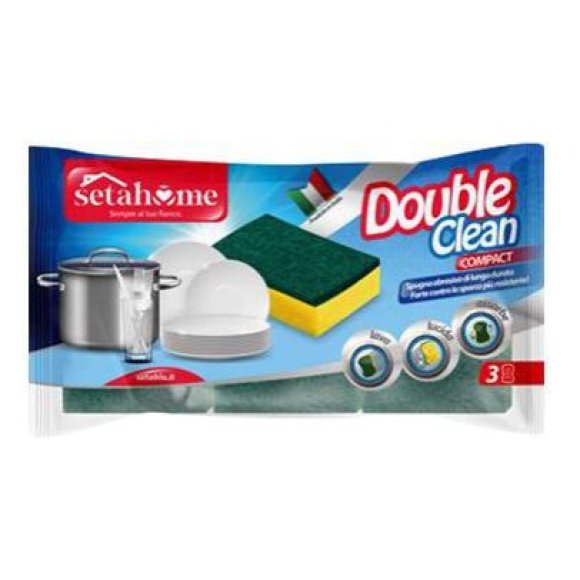 SPUGNA CASA DOUBLE COMPACT 3 PEZZI