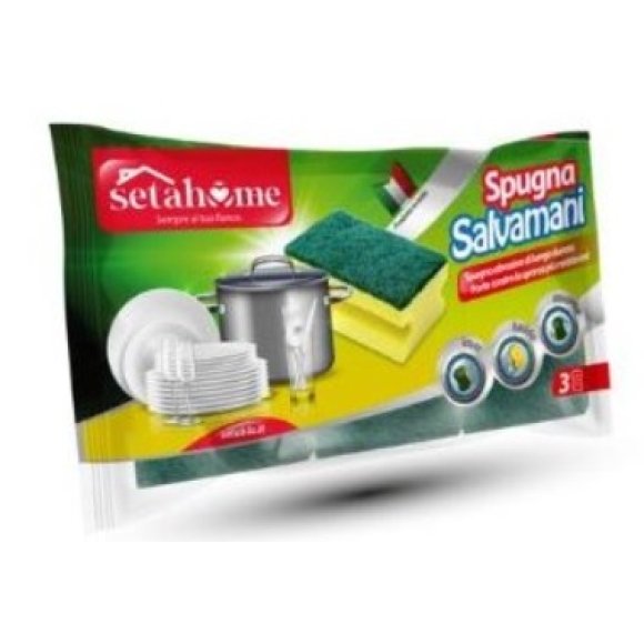 SPUGNA CASA SALVAMANI 3 PEZZI
