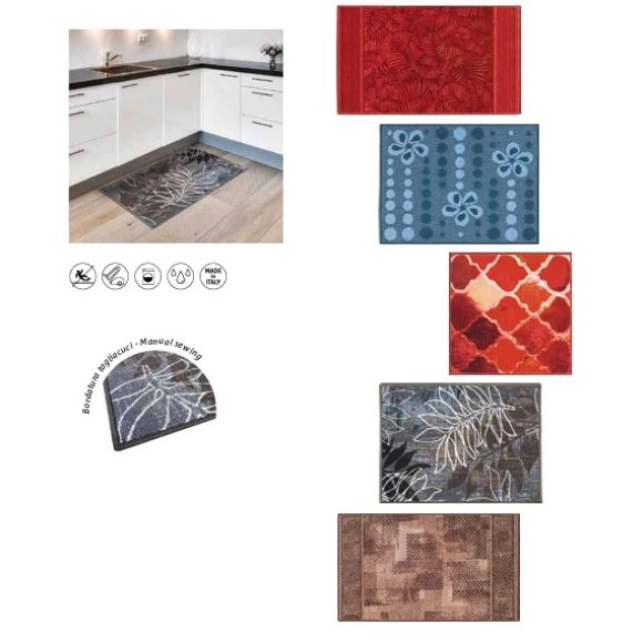 TAPPETO CUCINA "SPAGNA" 57X40 CM - COLORI ASSORTITI