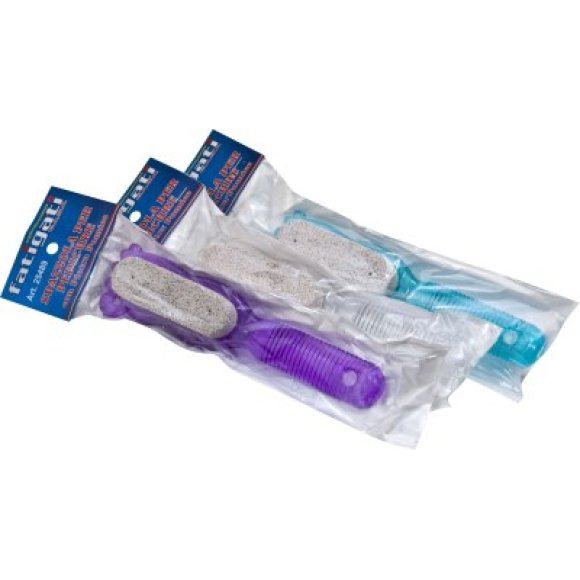 SPAZZOLA PEDICURE CON PIETRA POMICE - COLORI ASSORTITI