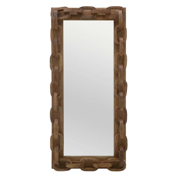 SPECCHIO DA PARETE IN LEGNO NATURALE