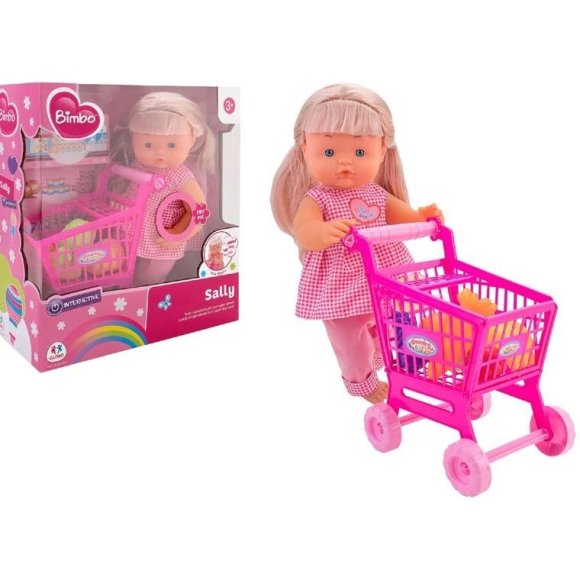 BAMBOLA CM38 C/CARR SPESA 39845