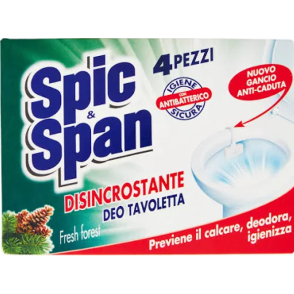 Spic & Span Tavoletta WC 4 PZ Disincrostante