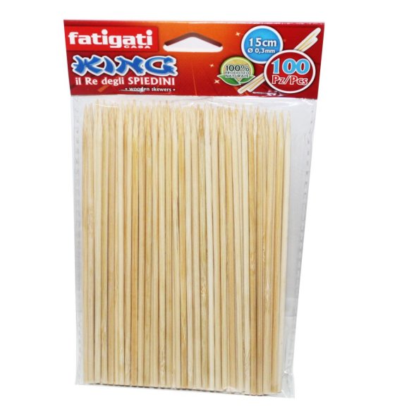 SPIEDINI KING 15 CM - 100 PEZZI