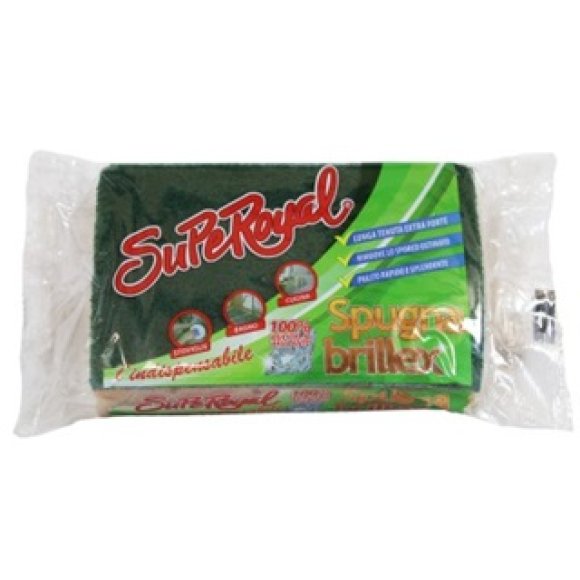 SPUGNA ABRASIVA SUPER ROYAL 3 PEZZI 
