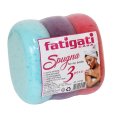 SPUGNA BAGNO OVALE 3 PEZZI - COLORI ASSORTITI