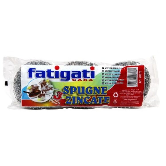 SPUGNA ZINCATA 3 PEZZI