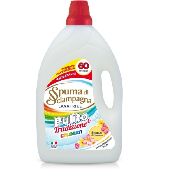 Detersivo Lavatrice Spuma Di Sciampagna 60 Lavaggi Colorati
