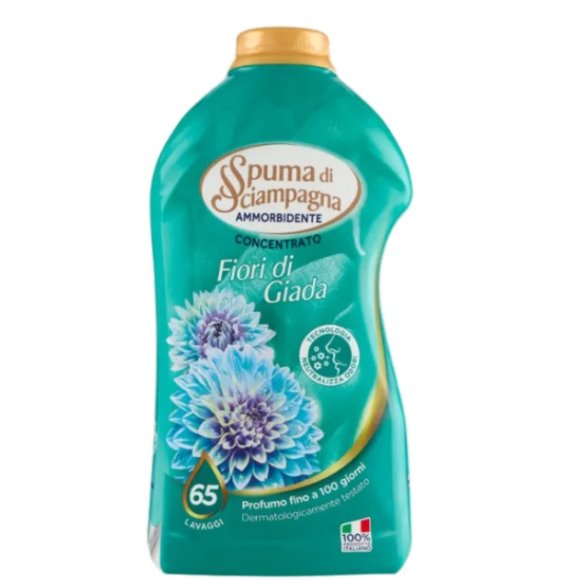 SPUMA DI SCIAMPAGNA AMMORBIDENTE CONCENTRATO 65 LAVAGGI FIORI DI GIADA LT.1,3