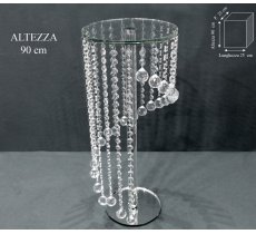 STAND PORTAOGGETTI CON PENDENTI - 90 CM 