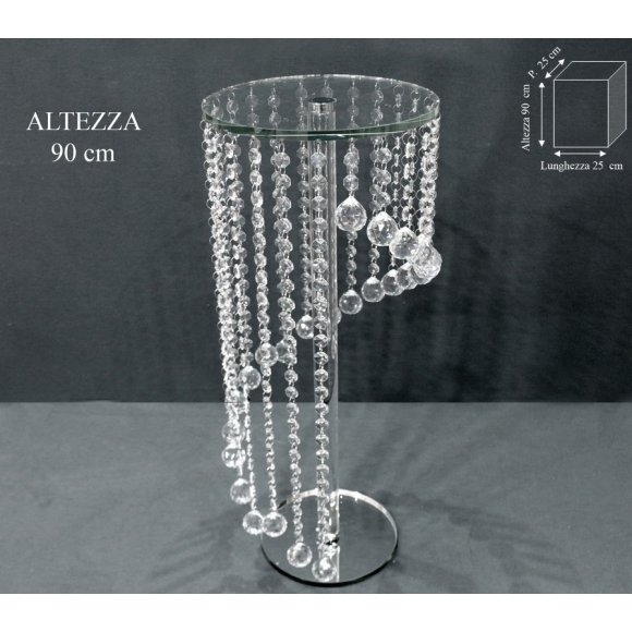 STAND PORTAOGGETTI CON PENDENTI - 90 CM 