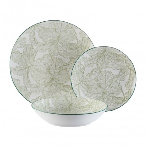 SERVIZIO PIATTI "PALMGREEN" - 18 PEZZI