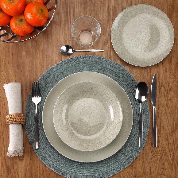 SERVIZIO PIATTI 18 PEZZI "PIA" - GRIGIO