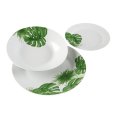 SET PIATTI "NEW LEAVES" - 18 PEZZI