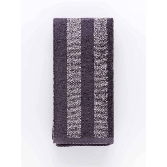 RIVIERA TELO BAGNO SPUGNA STRIPY - GRIGIO 