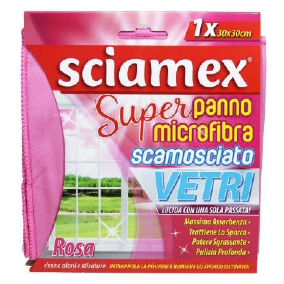 PANNO MICROFIBRA SCAMOSCIATO 30X30CM - ROSA