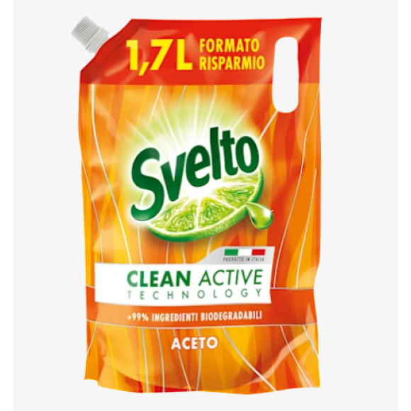 Svelto Ricarica detersivo piatti all'aceto, 1,7 l