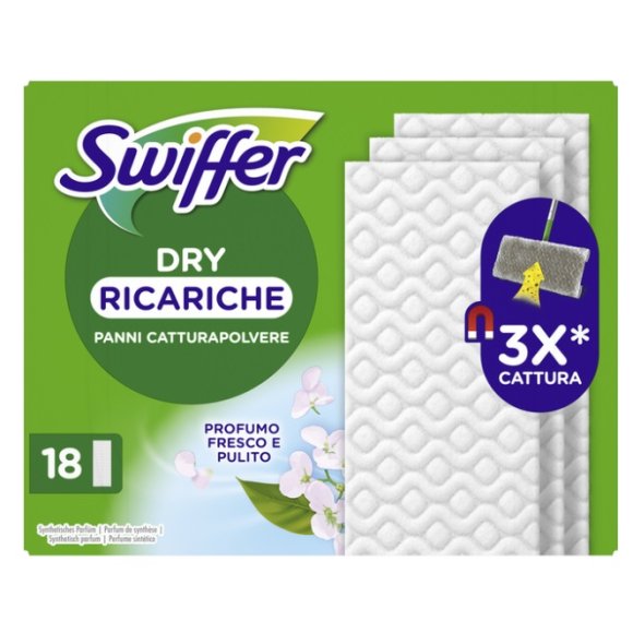 SWIFFER DRY CATTURAPOLVERE 18 PANNI