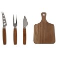 TAGLIERE FORMAGGIO IN LEGNO ACACIA SET DA 4 PEZZI