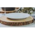 Tagliere Vassoio In Legno Naturale Diametro 22,5 cm
