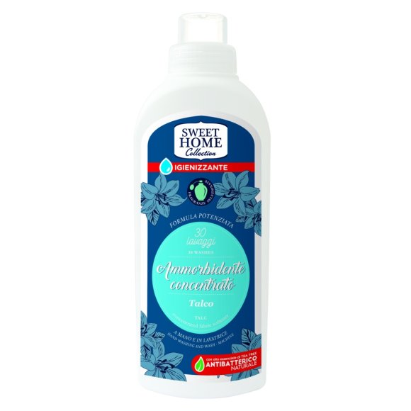Sweet Home Ammorbidente 750 Ml.Concentrato 30 Misurini Talco Made In Italy