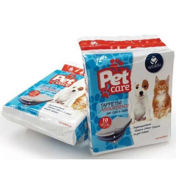TAPPETINI ASSORBENTI CANI E GATTI 60X60