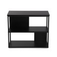 TAVOLINO IN METALLO PORTA TV - NERO