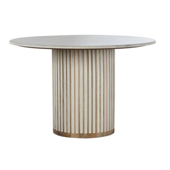 TAVOLO DA PRANZO LEGNO BIANCO - 120CM