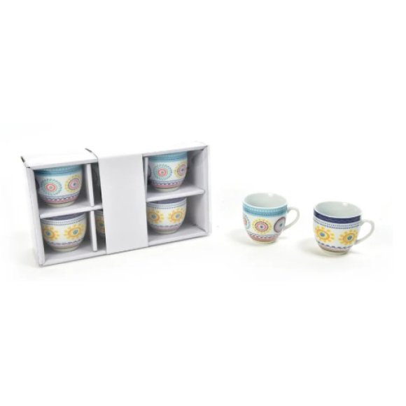 SET 6 TAZZINE IN PORCELLANA 90ML