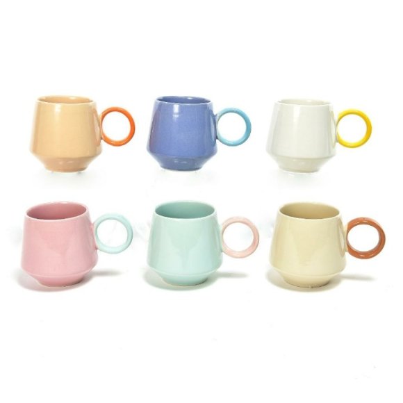 TAZZA IN CERAMICA - COLORI ASSORTITI