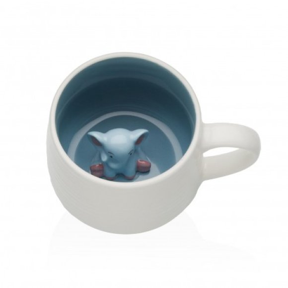 TAZZA DECORATA - ELEFANTE