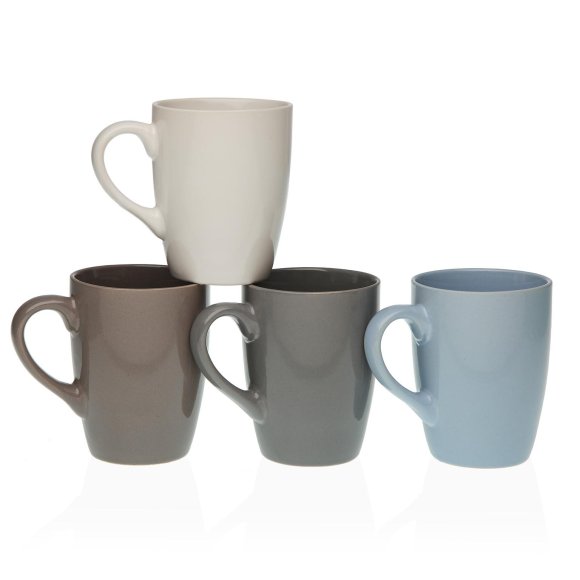 TAZZA PORCELLANA - 4 COLORI ASSORTITI