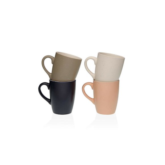 TAZZA IN GRES - 4 COLORI ASSORTITI