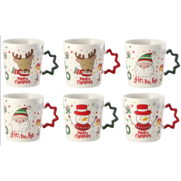 NATALE-TAZZA MUG -CON FANTASIE ASSORTITE