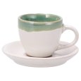 SERVIZIO CAFFE IN CERAMICA PER 2 PERSONE - COLORI ASSORTITI