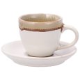SERVIZIO CAFFE IN CERAMICA PER 2 PERSONE - COLORI ASSORTITI
