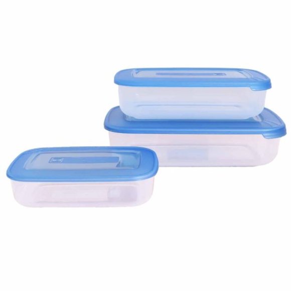 SET 3 CONTENITORI FRIGO RETTANGOLARE