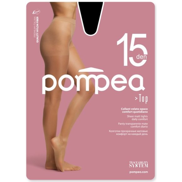 POMPEA - CALZE TOP 15 DEN - CARAMELLO