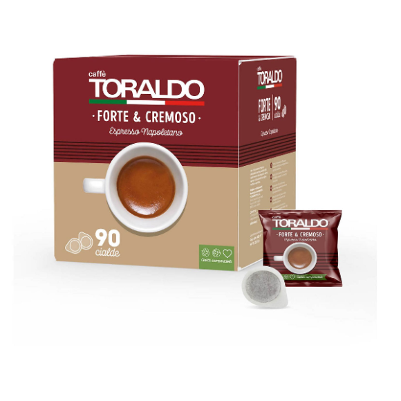 TORALDO BOX CIALDE PZ 90 FORTE E CREMOSO TORALDO BOX CIALDE PZ 90 FORTE E CREMOSO
