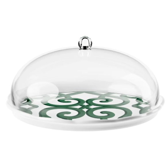 GUZZINI NATALE SET TORTIERA HARMONIA VERDE 30,4xh15 CM