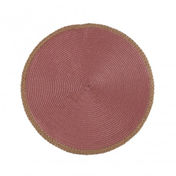 TOVAGLIETTA ROTONDA IN FRIBRA NATURALE - ROSA