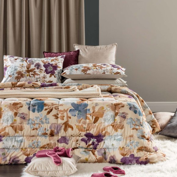 RIVIERA - TRAPUNTA MATRIMONIALE "LAVINIA" - BEIGE 