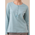 NOI DI NOTTE -Pigiama Donna Caldo Cotone Articolo Trim FA9265 