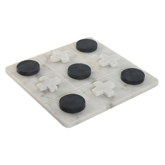 GIOCO TRIS IN PIETRA BIANCO 